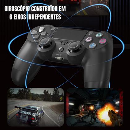 Imagem de Controle Compatível com Playstation 4 Sem Fio Manete Joystick Ps4 Dualshock