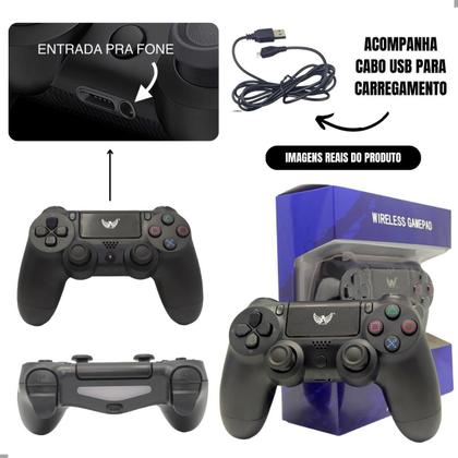 Imagem de Controle Compatível com Playstation 4 Sem Fio Manete Joystick Ps4 Dualshock