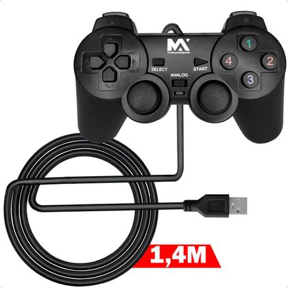 Imagem de Controle Compatível Com Usb Joystick Analógico Pc E Notebook Cor Preto