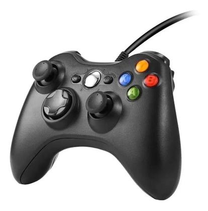 Imagem de Controle compatível com Xbox 360 Com Fio Manete Joystick Pc Usb Com Nfe