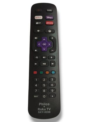 Imagem de Controle Compatível Smart Tv Roku Aoc / Britania / Philco / Semp Tcl SKY9206