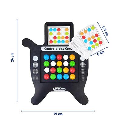 Imagem de Controle das Cores Brinquedos Educativos Cognitivo Coordenação Motora Infantil Raciocínio Lógico Carimbras Criança 7 anos