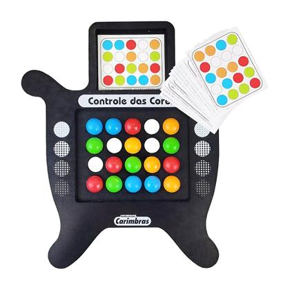 Imagem de Controle das Cores Brinquedos Educativos Cognitivo Coordenação Motora Infantil Raciocínio Lógico Carimbras Criança 7 anos