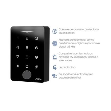 Imagem de Controle de acesso ca1020 touch bio 1106087 agl