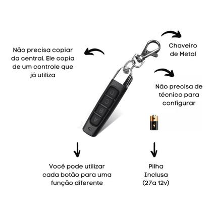 Imagem de Controle de Portão Automático PRETO