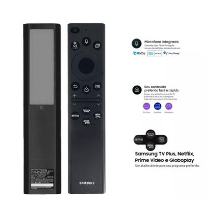 Imagem de Controle de TV Remoto Samsung Solar Bu8000 Original carregamento solar e USB-C modelo UN65BU8000GXZD