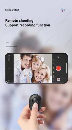 Imagem de Controle disparador Usb Botão Para tirar foto selfie bluetooth c/ cabo