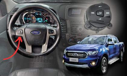 Imagem de Controle do radio volante com comando de voz ford ranger 2013 a 2017 - original ford - ab3914k147aa