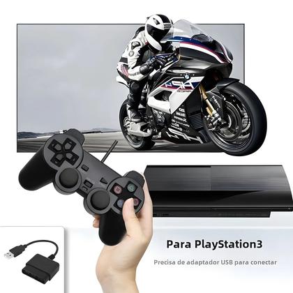 Imagem de Controle DualShock com Fio para PS2 e PC - com Vibração