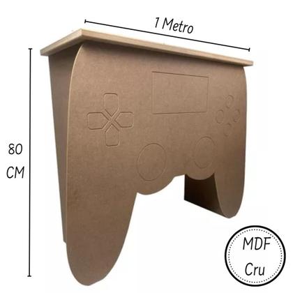 Imagem de Controle Game MDF Cru Painel decorativo para cenário de festas