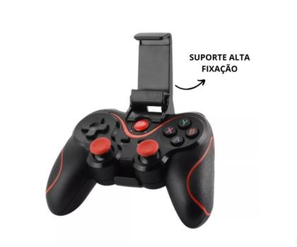 Imagem de Controle GamePad Joystick Compatível Pc Celular Android ios Tabled Sem Fio Bluetooth Wireles