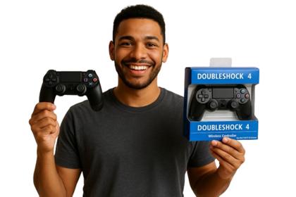 Imagem de Controle Gamer Bluetooth Wireless Doubleshock 4 Controller Preto