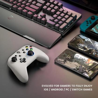 Imagem de Controle GameSir T4 Pro Sem Fio Bluetooth WiFi Branco
