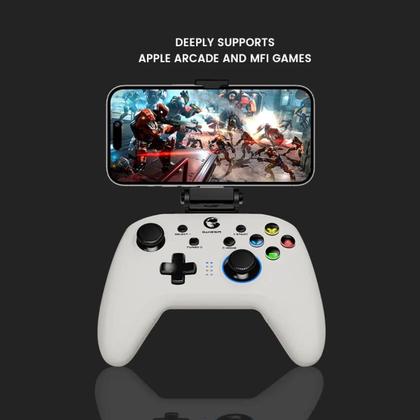 Controle GameSir T4 Pro Sem Fio Bluetooth WiFi Branco - Outros