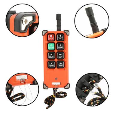 Imagem de Controle Industrial F21 E1b 220v Sem Fio Ponte Rolante Pórtico Grua Talha Elétrica Guincho Empilhadeira Radio Controle Botoeira Interruptor VAC