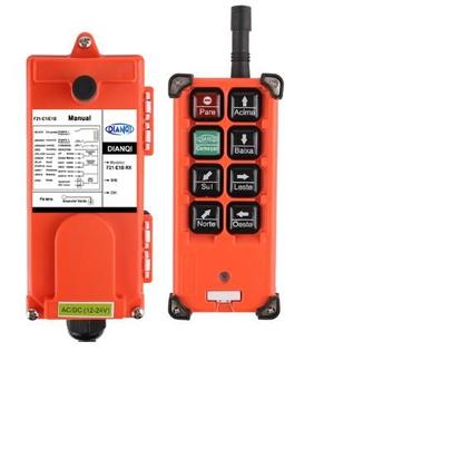 Imagem de Controle Industrial F21 E1b 220v Sem Fio Ponte Rolante Pórtico Grua Talha Elétrica Guincho Empilhadeira Radio Controle Botoeira Interruptor VAC