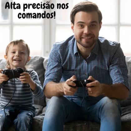 Imagem de Controle Joystick Compatível com Console Xbox 360 Pc Slim Notebook Com Fio Usb Plug and Play - T&Z