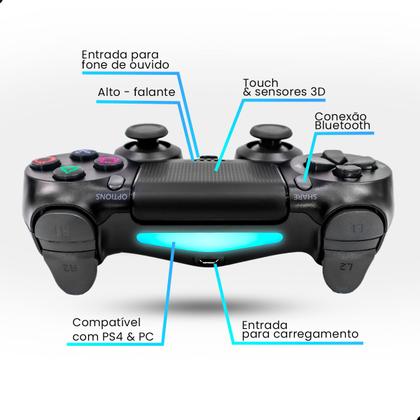 Imagem de Controle Joystick Console Sem Fio Compatível Vídeo Game Pc