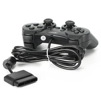 Imagem de Controle Joystick Dual Shock Ps1 / Ps2 Cabo 1,60M