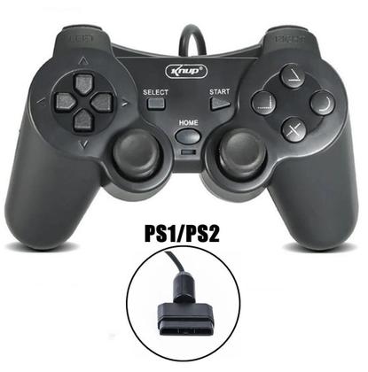Imagem de Controle Joystick Dual Shock Ps1 / Ps2 Cabo 1,60M