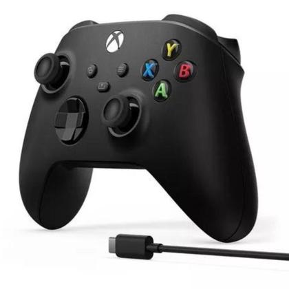 Imagem de Controle Joystick Sem Fio Microsoft Xbox Carbon Black Preto