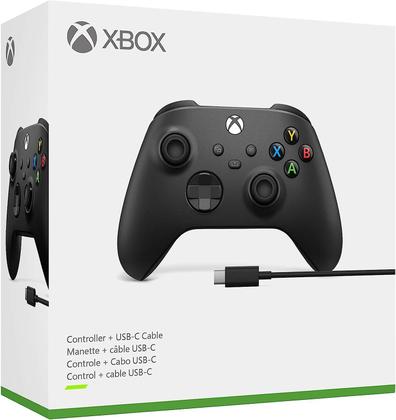 Imagem de Controle Joystick Sem Fio Microsoft Xbox Carbon Black Preto