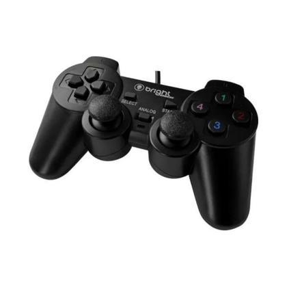 Imagem de Controle Joystick USB Bright com Fio para Computador e Notebook Simulador de Video Game Cor:Preto
