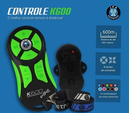 Imagem de Controle Longa Distancia Jfa K600 Universal Preto com Verde 600m