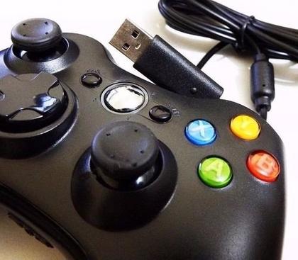 Imagem de Controle Manete Compatível Para Xbox 360 E Pc Com Fio Joystick Com Nfe