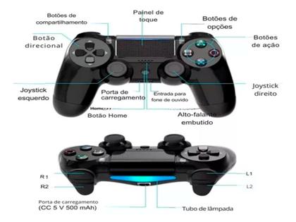 Imagem de Controle Manete Sem Fio Compativel Com  Ps4Playstation Gamer