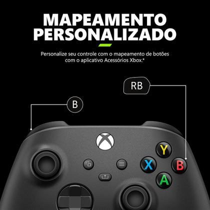 Imagem de Controle Microsoft Sem Fio Xbox Com Cabo Usb C Carbon Black