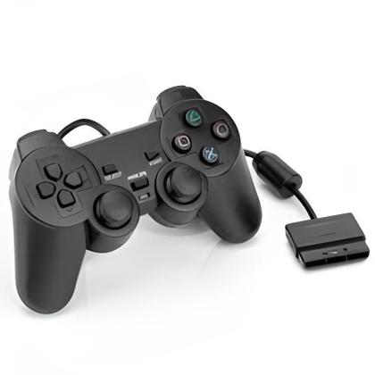 Imagem de Controle Para Ps2 Joystick Com Fio e Analógico Dualshock