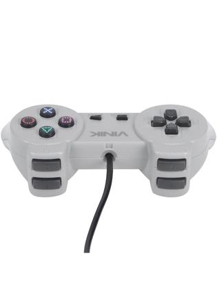 Imagem de Controle Pc Usb Ps1/playstation 1 Cinza - Retrô - Vinik Play 1 Cinza