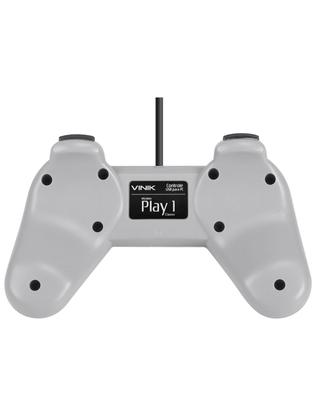 Imagem de Controle Pc Usb Ps1/playstation 1 Cinza - Retrô - Vinik Play 1 Cinza