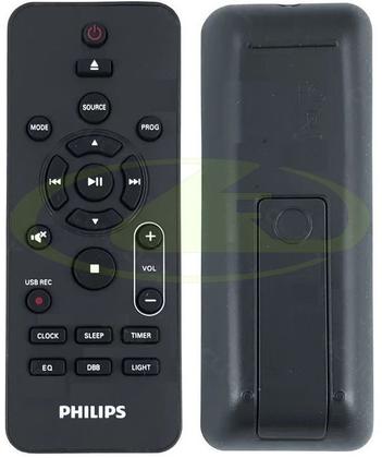 Imagem de Controle philips para nitro system com cd mp3 usb ntrx400 ntrx400x/78 mini hi-fi system com dvd ntrx300 ntrx300x/78