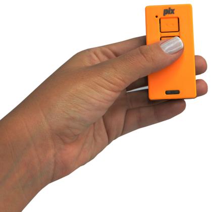 Imagem de Controle Portão Alarme Cerca Elétrica 2 Canais Tx Pix 433,92mhz Code Learn Garen Ppa Rcg Seg Laranja