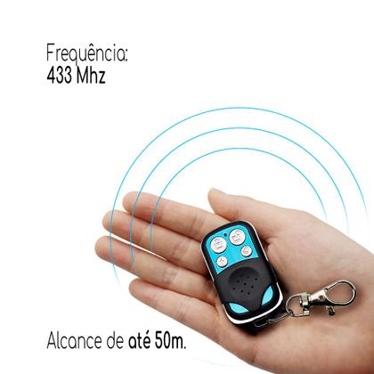 Imagem de Controle Pra Portao Eletronico Longa Distancia Alarme Kit 4