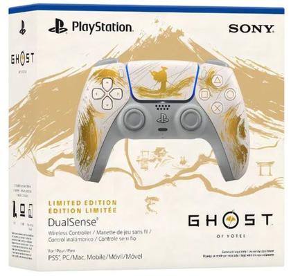 Imagem de Controle PS 5 Edição Especial Ghost Of Yotei Ouro Original Lacrado Envio Imediato