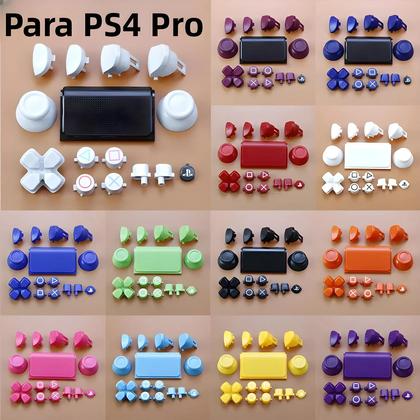Imagem de Controle PS4 pro Slim Conjunto Completo Botões Joysticks Cap Touch D-pad R1 L1 R2 L2 Tecla