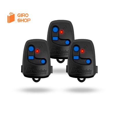 Imagem de Controle Remoto 3c Preto Para Portão/Motor Eletrônico Nice Peccinin Gatter Original 433mhz - Acompanha Pilha - 3 Teclas