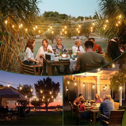 Imagem de Controle remoto à prova d'água Solar String Lights Addlon 60+4 LED 60m