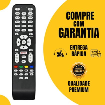 Imagem de Controle Remoto Compatível Com AOC Smart TV LCD LED com Netflix