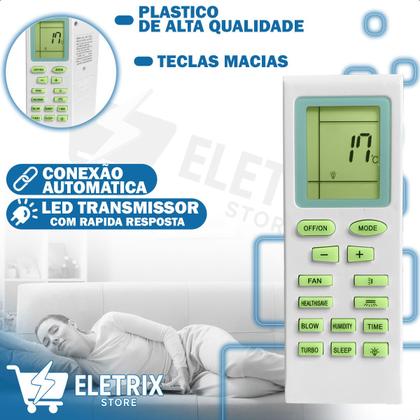 Imagem de Controle Remoto Compatível Com Ar Condicionado Split Gree