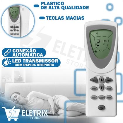 Imagem de Controle Remoto Compatível com Consul Split para Ar Condicionado com Pilha AAA