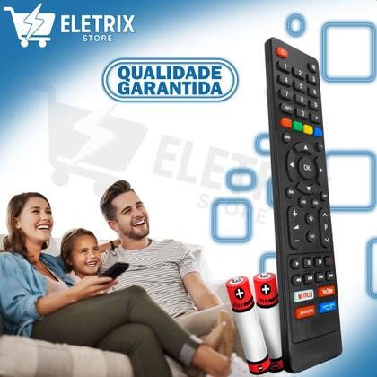 Imagem de Controle Remoto Compatível Com Philco Britânia Smart Tv LCD LED 4K Kit 2