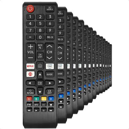 Imagem de Controle Remoto Compatível com Samsung Netflix Prime Video Globo Play Smart Kit 5 10 15 Un