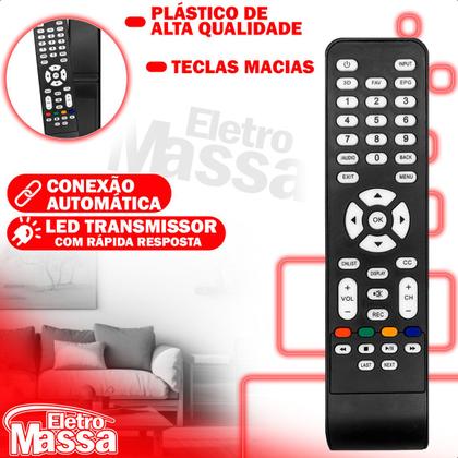 Imagem de Controle Remoto Compatível com Televisão Aoc Led LE32D1452