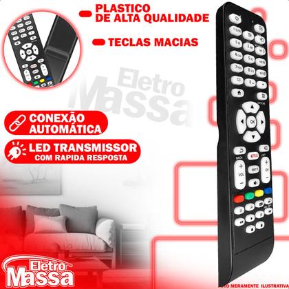 Imagem de Controle Remoto Compativel Com Tv Aoc Smart LE43S5977