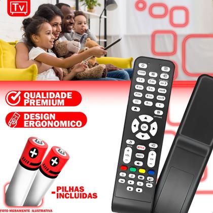 Imagem de Controle Remoto Compatível Com TV AOC Smart Netflix LE32S5760/20