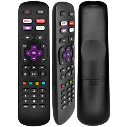 Imagem de Controle Remoto Compativel Com Tv Roku Philco Aoc Smart Semp GloboPlay Hbo Netflix